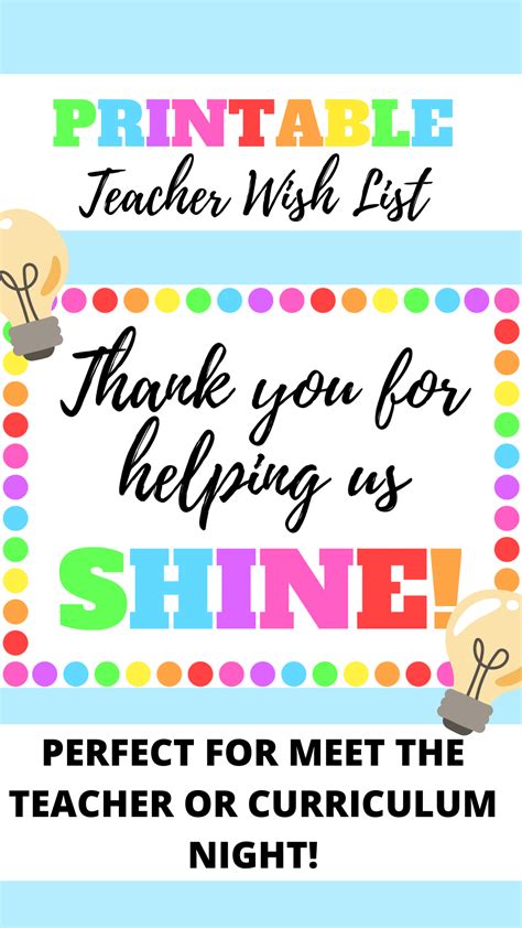 Classroom Wish List Items For Teachers at Holly Stine blog