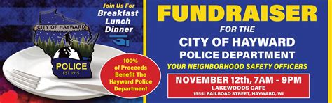 Lakewoods Cafe Fundraiser for City of Hayward Police Department, 1551 ...