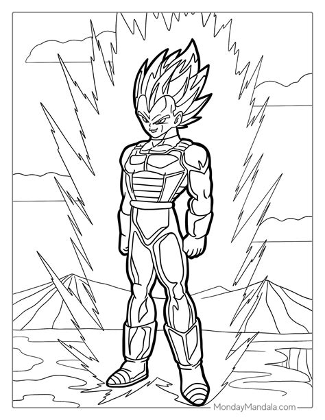 Dragon Ball Coloring Pages Vegeta at NETFRANKLINBLOG Blog