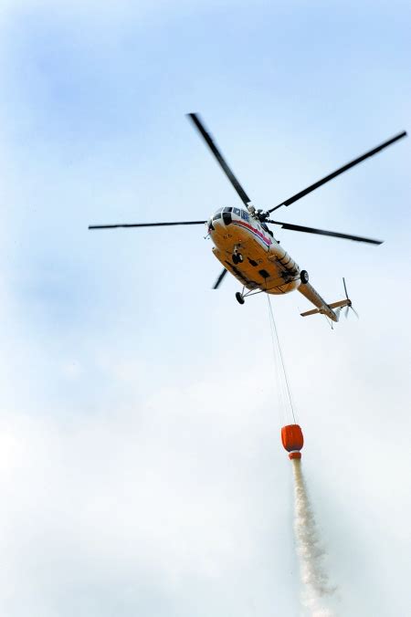两架消防直升机进驻惠东，春季森林航空消防工作全面展开