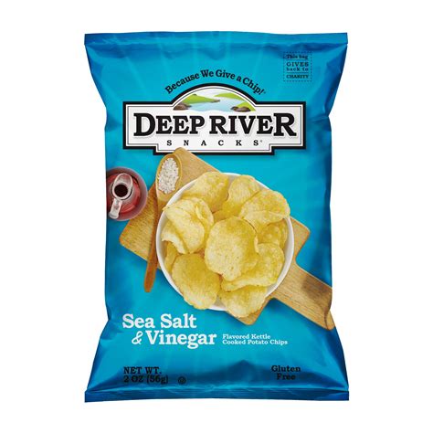 Deep River Snacks Sea Salt & Vinegar Kettle Cooked Potato Chips, 2 ...