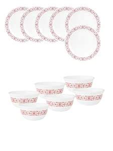 Corelle Livingware 12 Pc Basic/Mini/Starter Breakfast Set Katori - Red ...