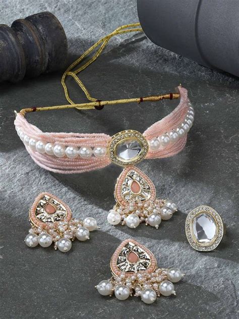 Shop For Best Peach Jewellery Sets From Widest Range Online
