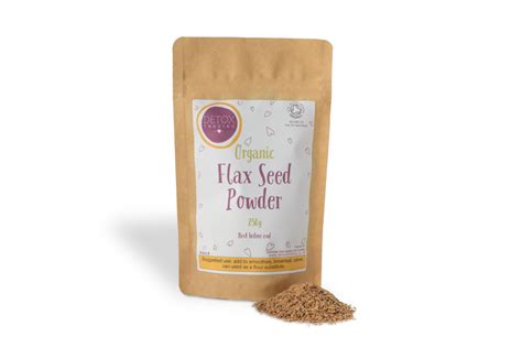 Organic Flax Seed Powder - Raw - Superfoods | Detox Trading