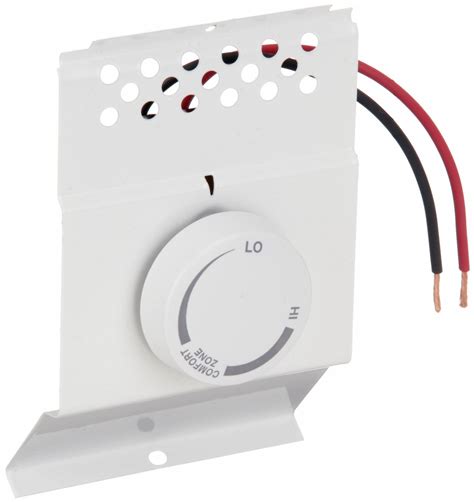 CADET, White, 120/208/240V AC, Electric Baseboard Heater Thermostat ...
