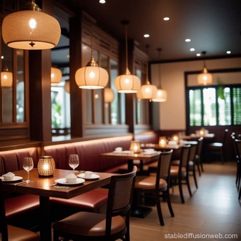 Modern Traditional Thailand Restaurant Interior | Stable Diffusion Trực ...
