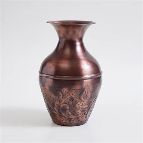 Buy Mystique Metal Patterned Vase from Home Centre at just INR 1799.0