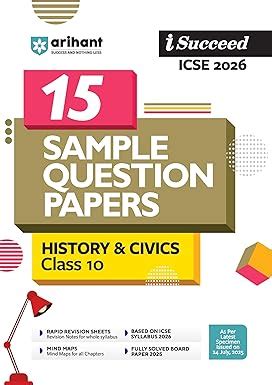 Arihant i-Succeed ICSE Sample Question Papers 2026 History & Civics ...