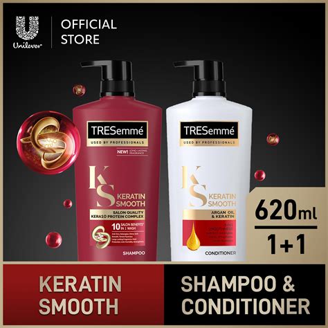 TRESemmé Anti-Frizz Shampoo and Hair Conditioner Keratin Smooth for Dry ...