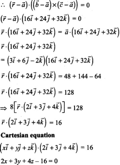 Find the parametric vector, non-parametric vector and Cartesian form of ...