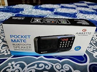 Amkette Pocket Mate FM Radio with Bluetooth Speaker - Type C Charging ...