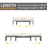 Buy Adjustable Wood Dual Monitor Stand Riser with Pull Out Storage ...