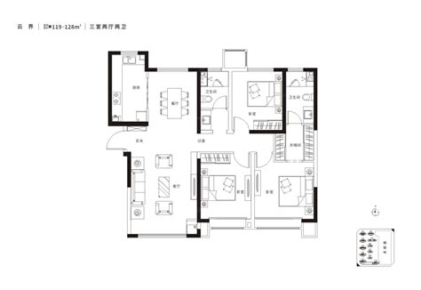现代美式装修风格 锦绣128平（图）全新小屋 - 家居装修知识网