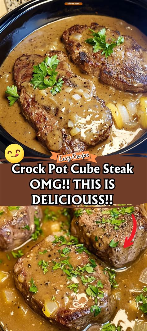 Crock Pot Cube Steak OMG!! THIS IS DELICIOUSS!! | Recipe in 2025 ...