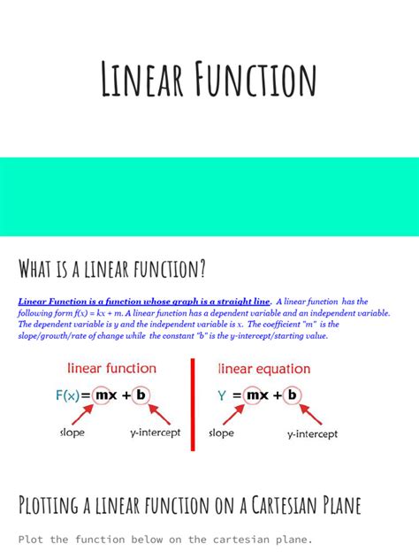 Image result for Defining Characteristics for Linear Function
