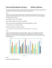 Normal Distribution Project 的图像结果
