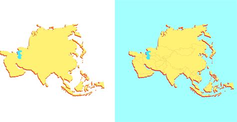 Asia Map Blank 的图像结果