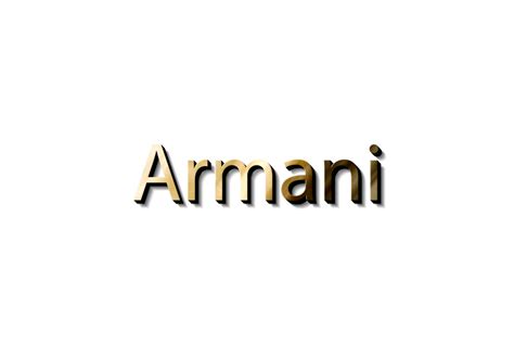 ARMANI 3D NAME MOCKUP 14463420 PNG
