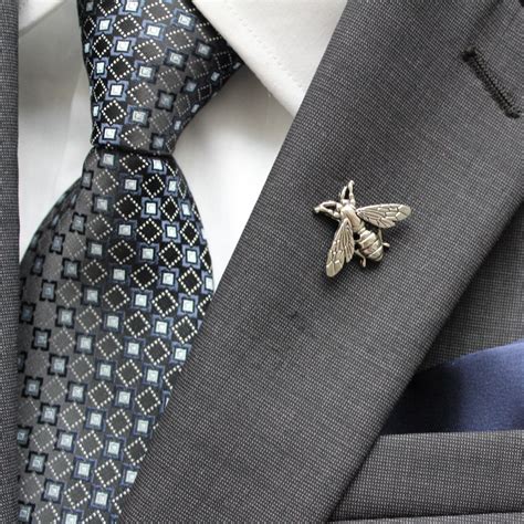 Metal Fly Men's Suit Lapel Pin | Boutonneire | Suit Pin | Mens ...