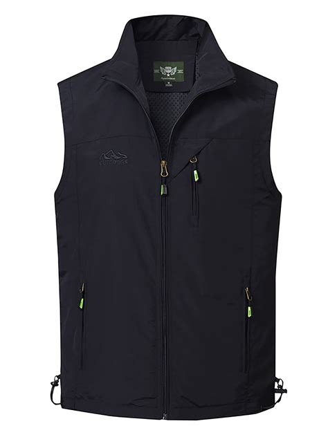 Capreze Sleeveless Jacket Full Zip Vest for Mens Casual Outdoor Casual ...