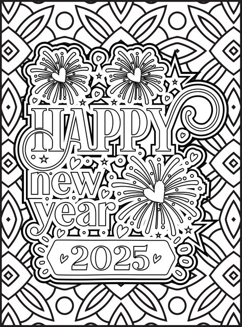 25 New Year's Coloring Pages for 2025 - Parade Home & Garden