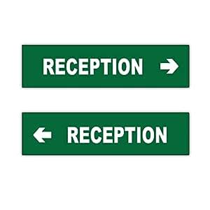 ISEE 360® Reception Sign Sticker for Stores Hotel Restaurant Hospitals ...