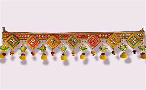 PREETENCY Parrot Ring Mirror Embroidery Work/Stylish Traditional/Moti ...