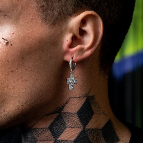 Baguette Cross Earring – Drip Project