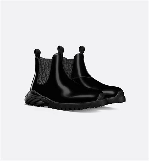 Dior Combat Chelsea Boot Elegantes Kalbsleder in Schwarz | DIOR