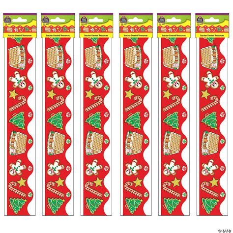 Teacher Created Resources Christmas Border Trim, 35 Feet Per Pack, 6 ...