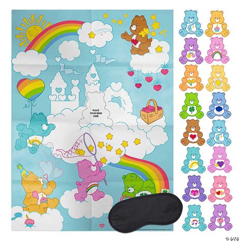27 1/2" x 20" Care Bears™ Party Sit the Bear on the Cloud Game - 18 Pc ...