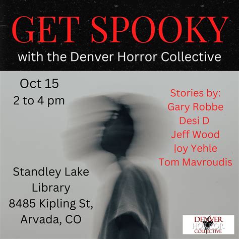 GET SPOOKY WITH DHC - Saturday, Oct. 15 @2 pm, Standley Lake Library ...