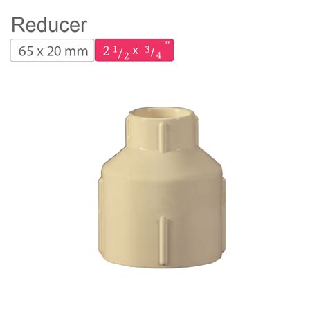 Supreme AquaGold uPVC Reducer 65x20mm SCH 80 Off White | mykit | Buy ...