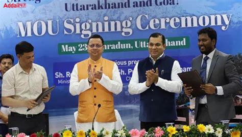 Goa Signed MoU with Uttarakhand for Strengthening Tourism Cooperation