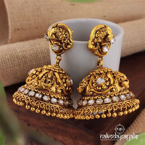 Silver Gold Plated Jhumka – Nakoda Payals