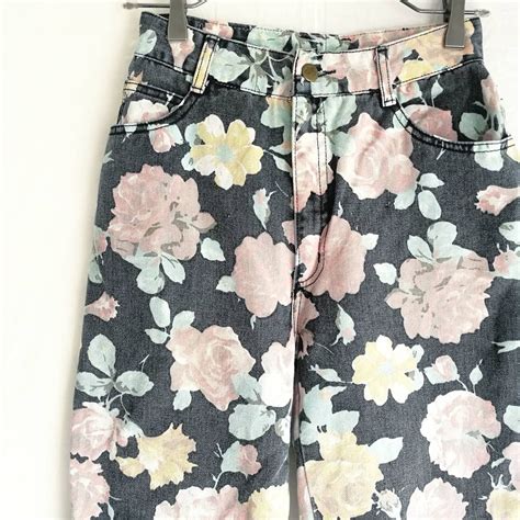 USA VINTAGE / BLACK FLORAL PANTS. | rhythm.war*p リズムワープ