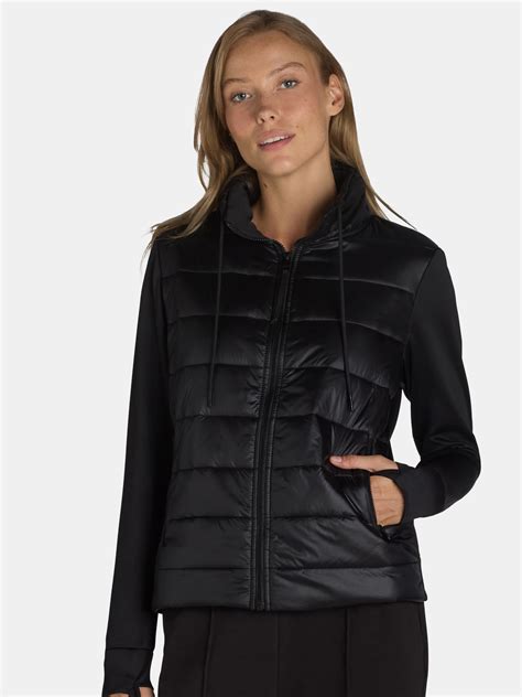 Avia Women's Quilted Jacket with Stretch Sleeves, XS-XXXL, Nylon, Cozy ...