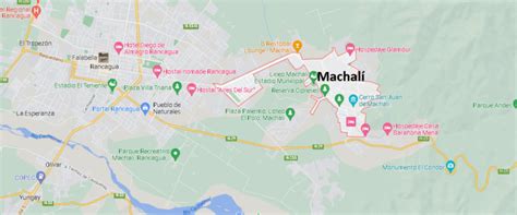 ¿Dónde está Machalí Chile? Dónde queda Machalí - ¿Dónde está la ciudad?