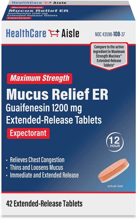 Amazon.com: Rugby Chest Congestion Relief DM - Guaifenesin 400mg - Dextromethorphan HBr 20mg ...