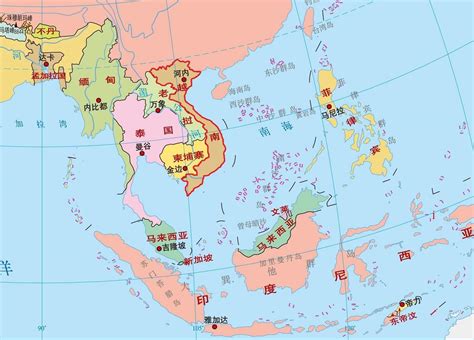 东南亚地图怎么画_万图壁纸网
