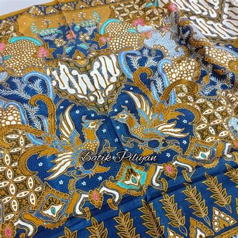 Jual Batik Tulis Premium Eksklusif motif Peksi Sekar Jagad Colet Soga ...