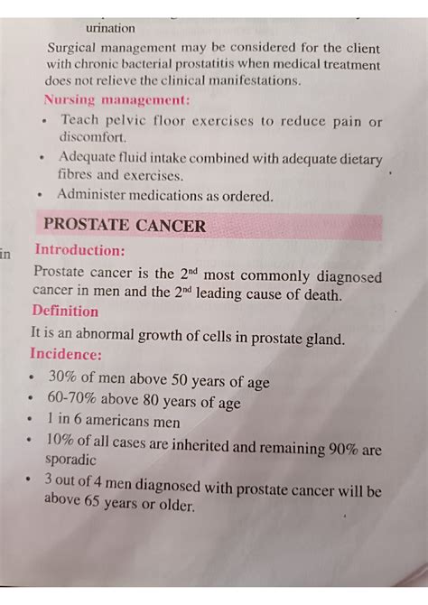 Posture cancer - Lecture note - BSc NURSING - Studocu