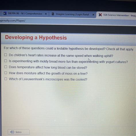 For which of these questions could a testable hypothesis be developed ...