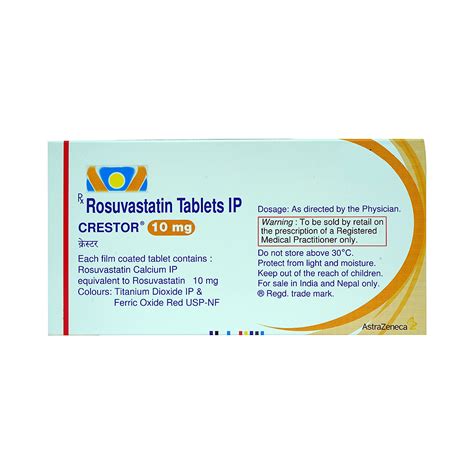 Crestor 10mg Tablet | 30 Minutes 24/7 Delivery