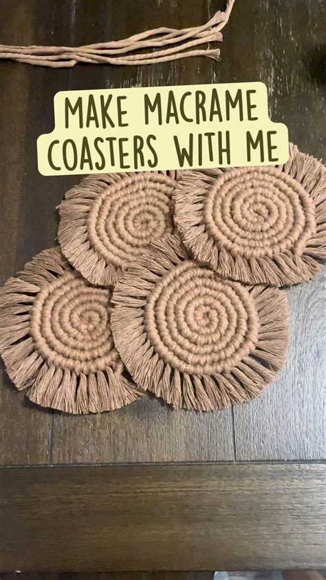 Image result for Macrame Coaster Free Tutorial