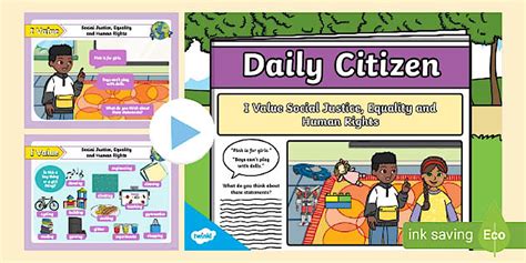 Daily Citizen KS1 I Value Social Justice, Equality and Human Rights