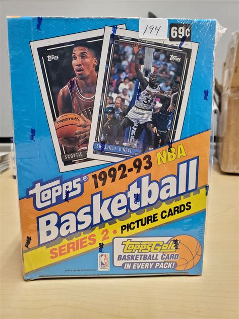 Shaq sealed rookie card box 1992/1993 Topps Series 2 - Schmalz Auctions