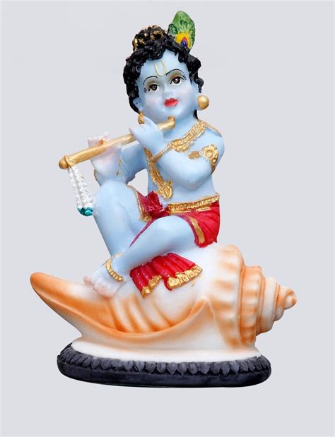 Buy SrI Krishna CULTURE®-New Hand Crafted Baby Krishna Idol On Conch ...