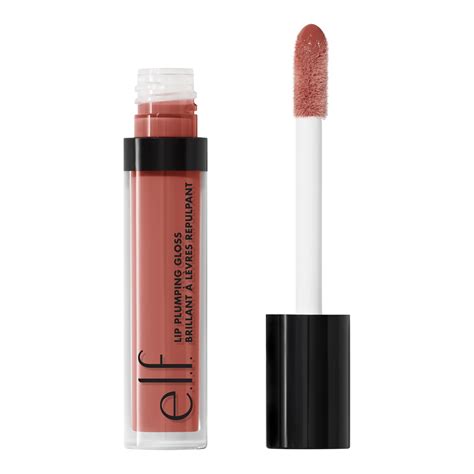 e.l.f. Cosmetics Lip Plumping Gloss, Volumizing and Hydrating, Mocha ...