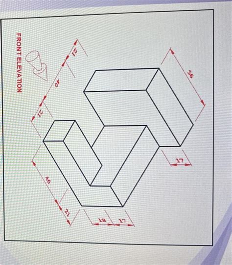 Image result for First Angle Orthogonal Projection Example